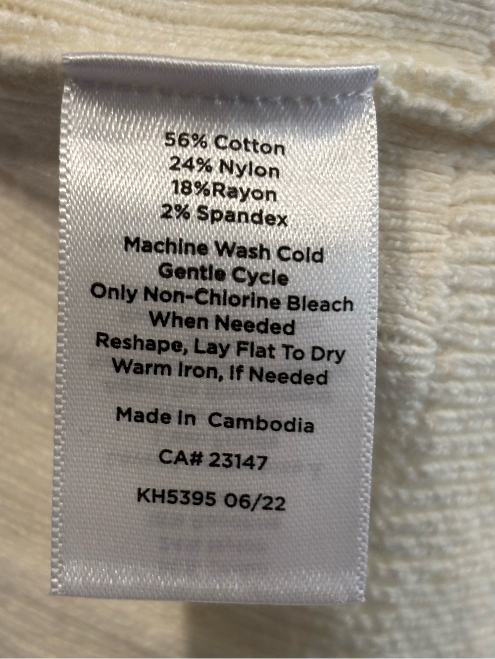 Talbots Cream Ribbed Turtleneck Sweater - Picture 6 of 9